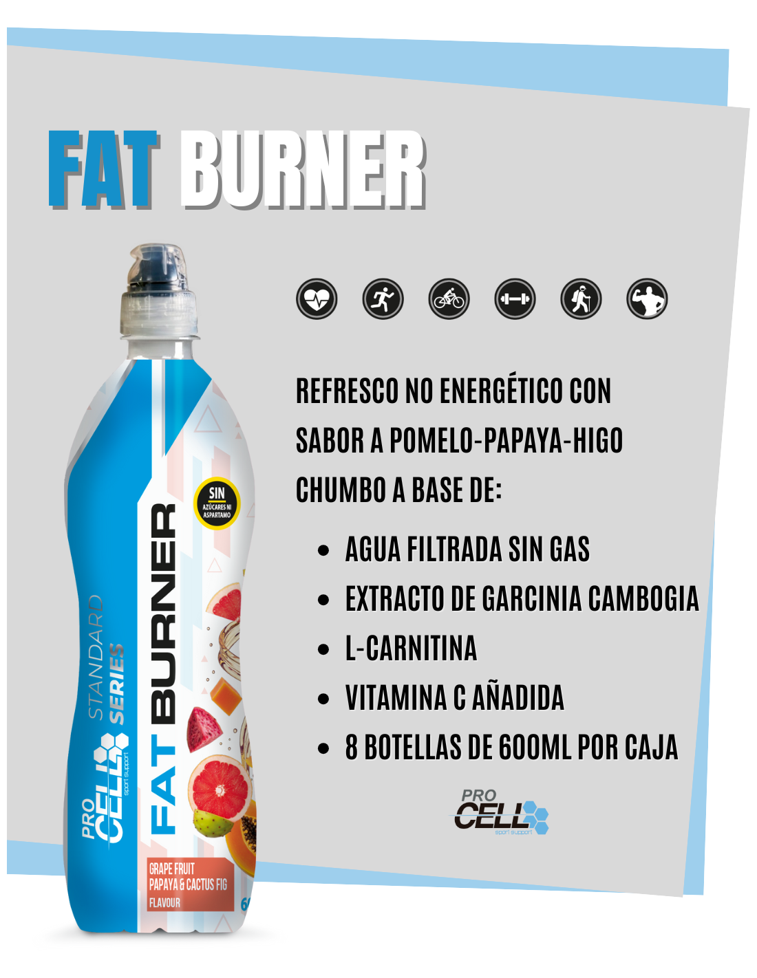 Fat Burner - Drink 8 x 600 ml