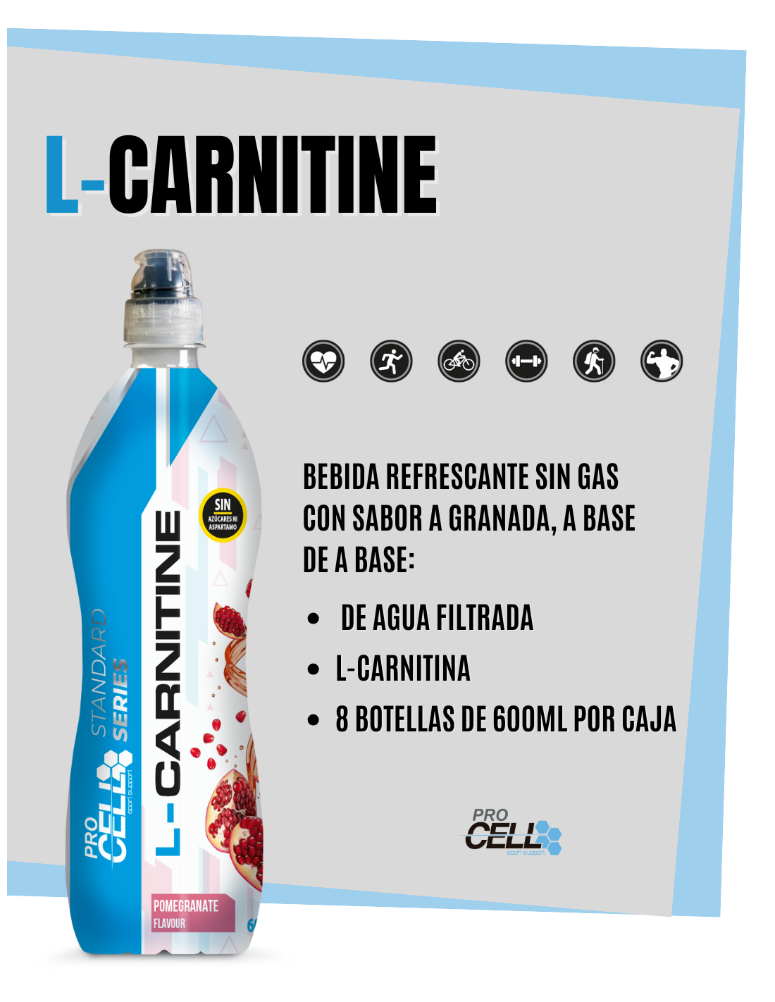 L-Carnitine - Drink 8 x 600 ml