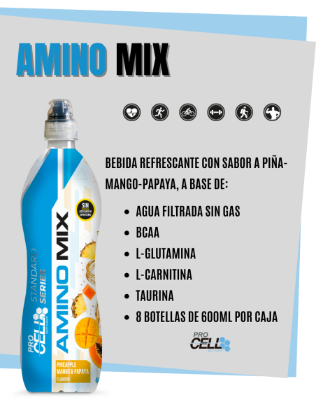 Bebida deportiva con BCAA │Amino Mix Procell Sport