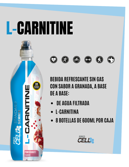 Bebida L-Carnitine Procell Sport: Transporte de Grasas, Más Energía