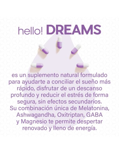 Hello Dreams – Complemento natural para el descanso y el sueño profundo