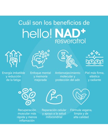 NAD+ con Resveratrol | Suplemento Anti Fatiga | Procell Sport
