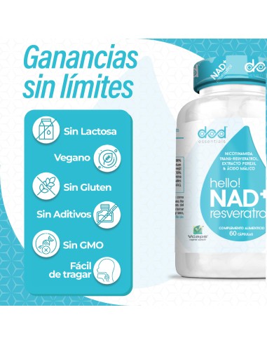 NAD+ con Resveratrol | Suplemento Anti Fatiga | Procell Sport