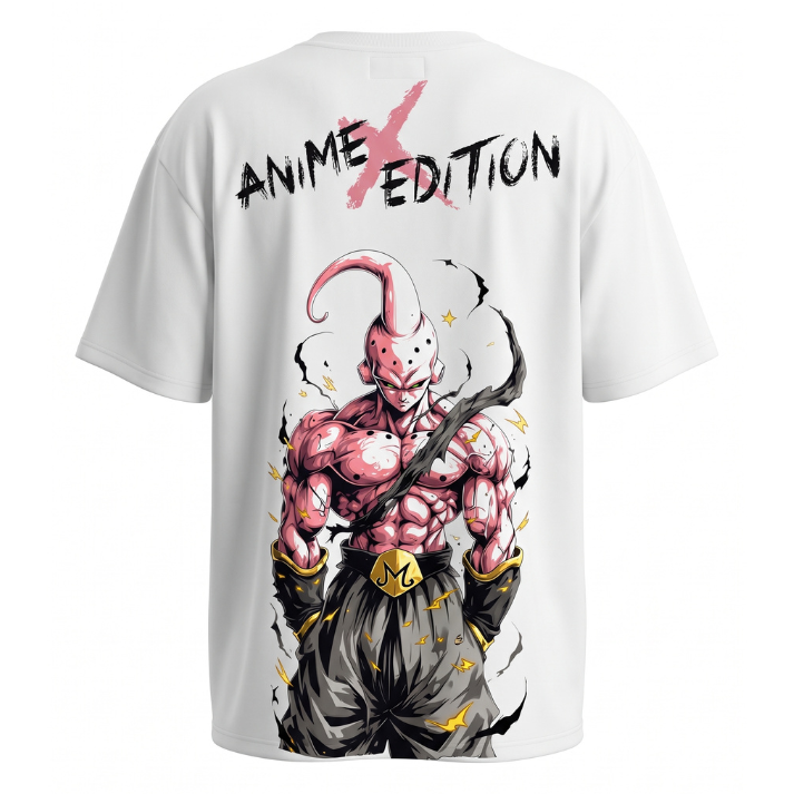 Camiseta Oversize Anime Rosa