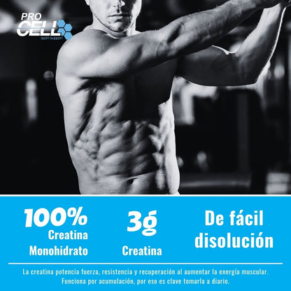 Crea Cell Creapure - 300gr- Monohidrato de creatina 100% certificada