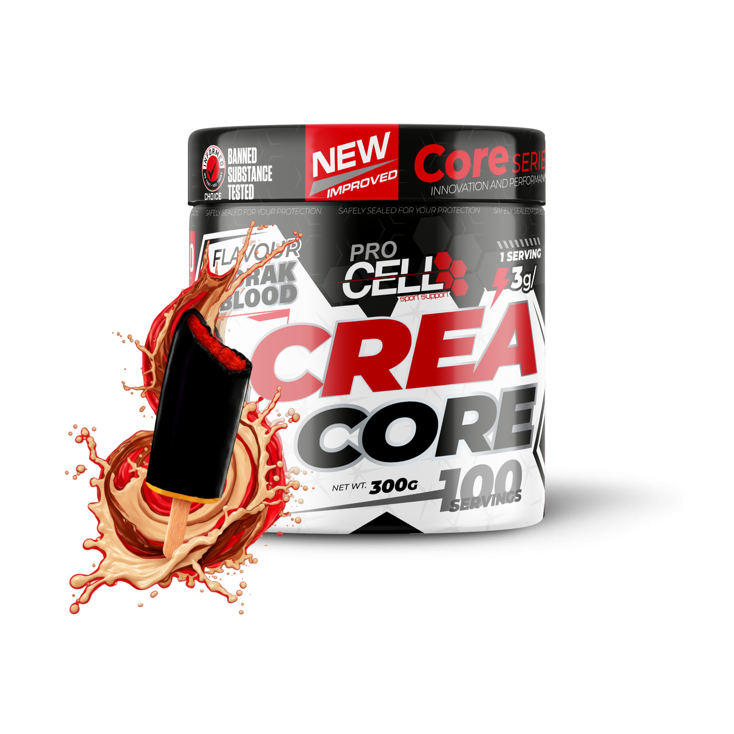 Crea Core 300gr - Creatina Monohidratada 100%