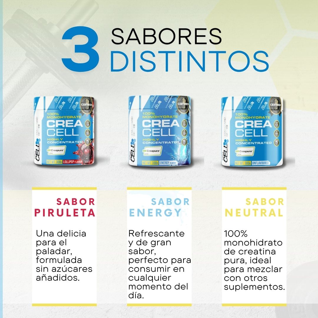 Crea Cell Creapure - 300gr- Monohidrato de creatina 100% certificada
