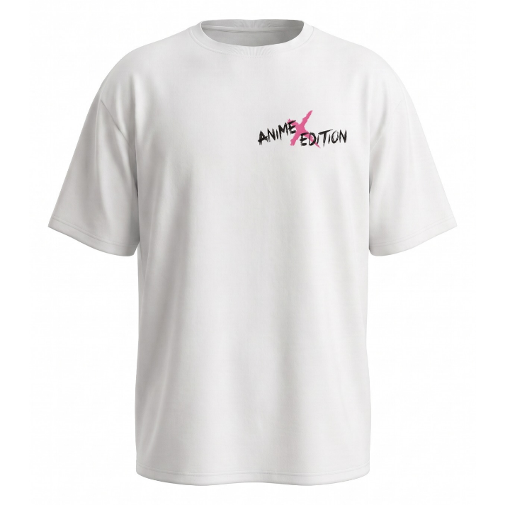 Camiseta Oversize Anime Rosa