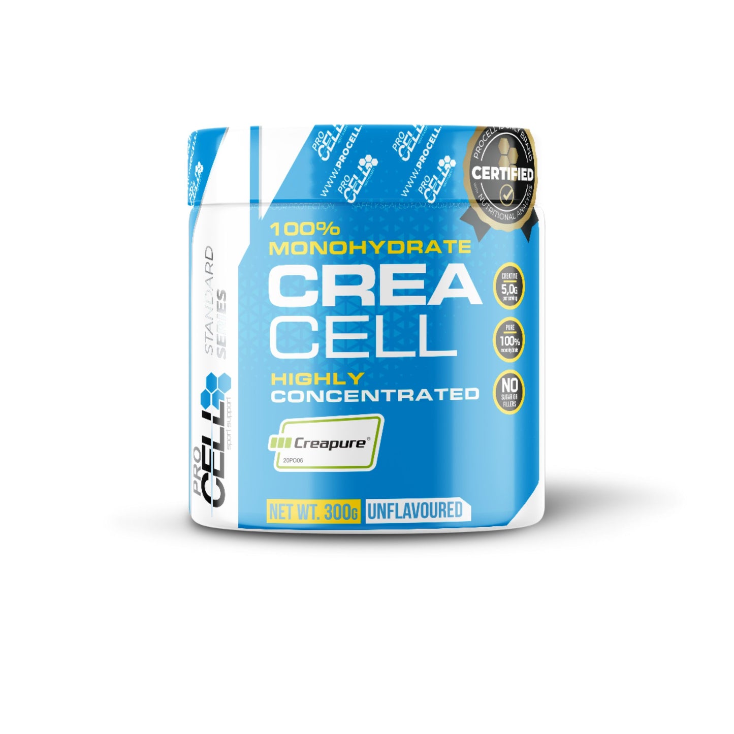 Crea Cell Creapure - 300gr- Monohidrato de creatina 100% certificada