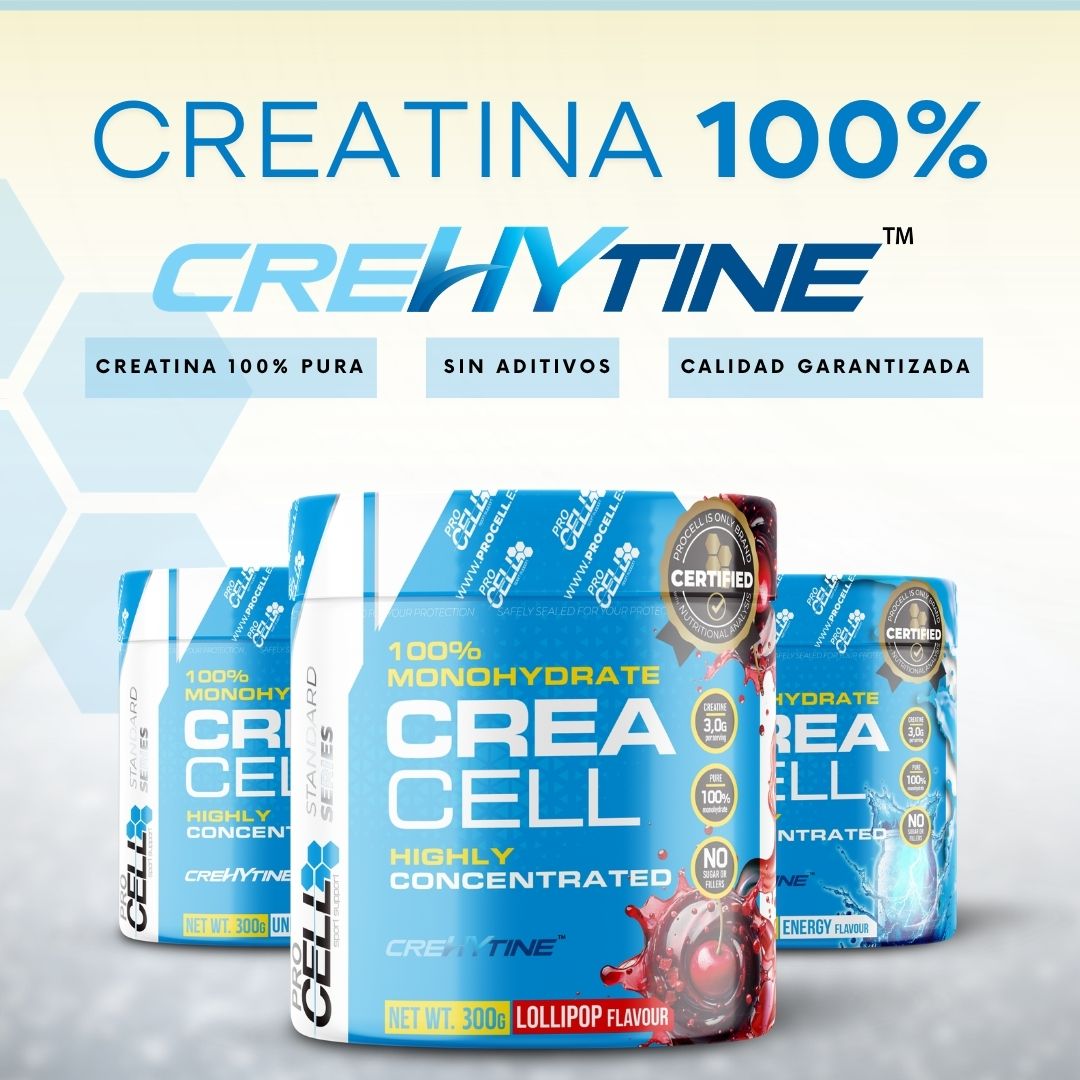 Crea Cell CreHytine - 300gr- Monohidrato de creatina 100% certificada