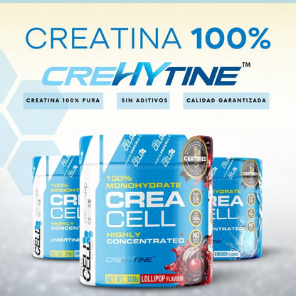 Crea Cell CreHytine - 300gr- Monohidrato de creatina 100% certificada