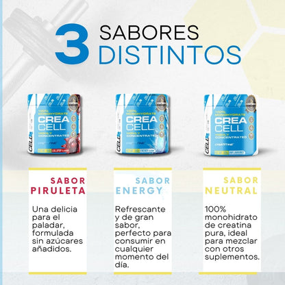 Crea Cell CreHytine - 300gr- Monohidrato de creatina 100% certificada