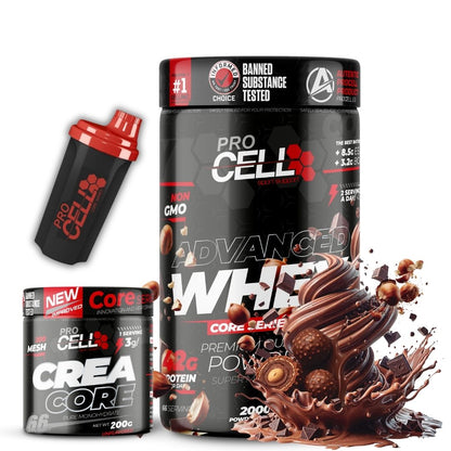 PACK Whey Core + Crea Core 200g + Shaker