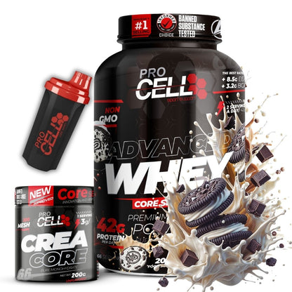 PACK Whey Core + Crea Core 200g + Shaker