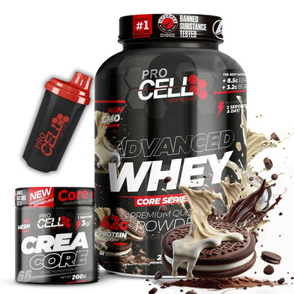 PACK Whey Core + Crea Core 200g + Shaker
