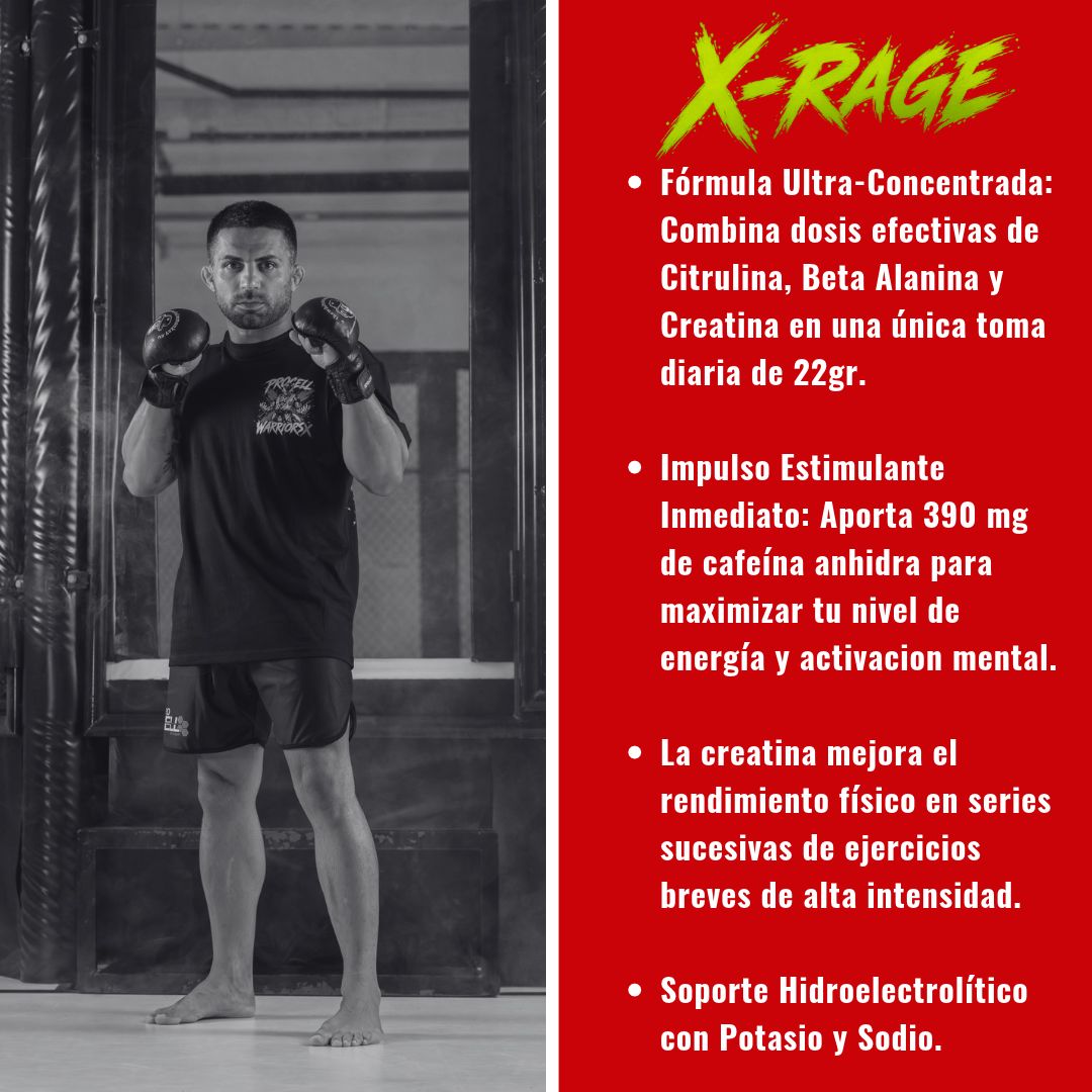 X-Rage y X-Focus 330gr - Warriors Prework